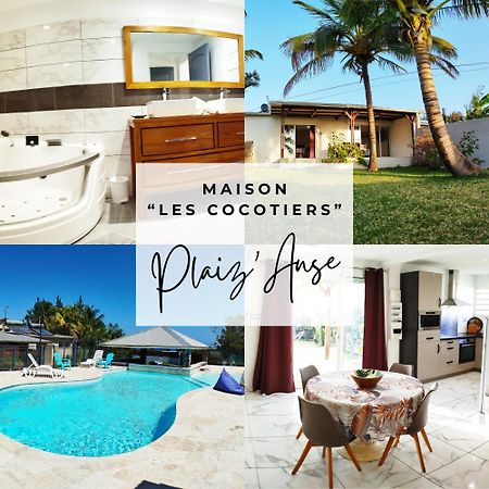 Maison Les Cocotiers De Plaiz'Anse Petite-Ile Luaran gambar